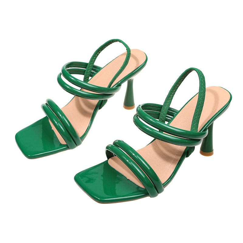 Summer Clothing Plus Size - Frenchstyle squaretoe opentoe low-heeled sandals for