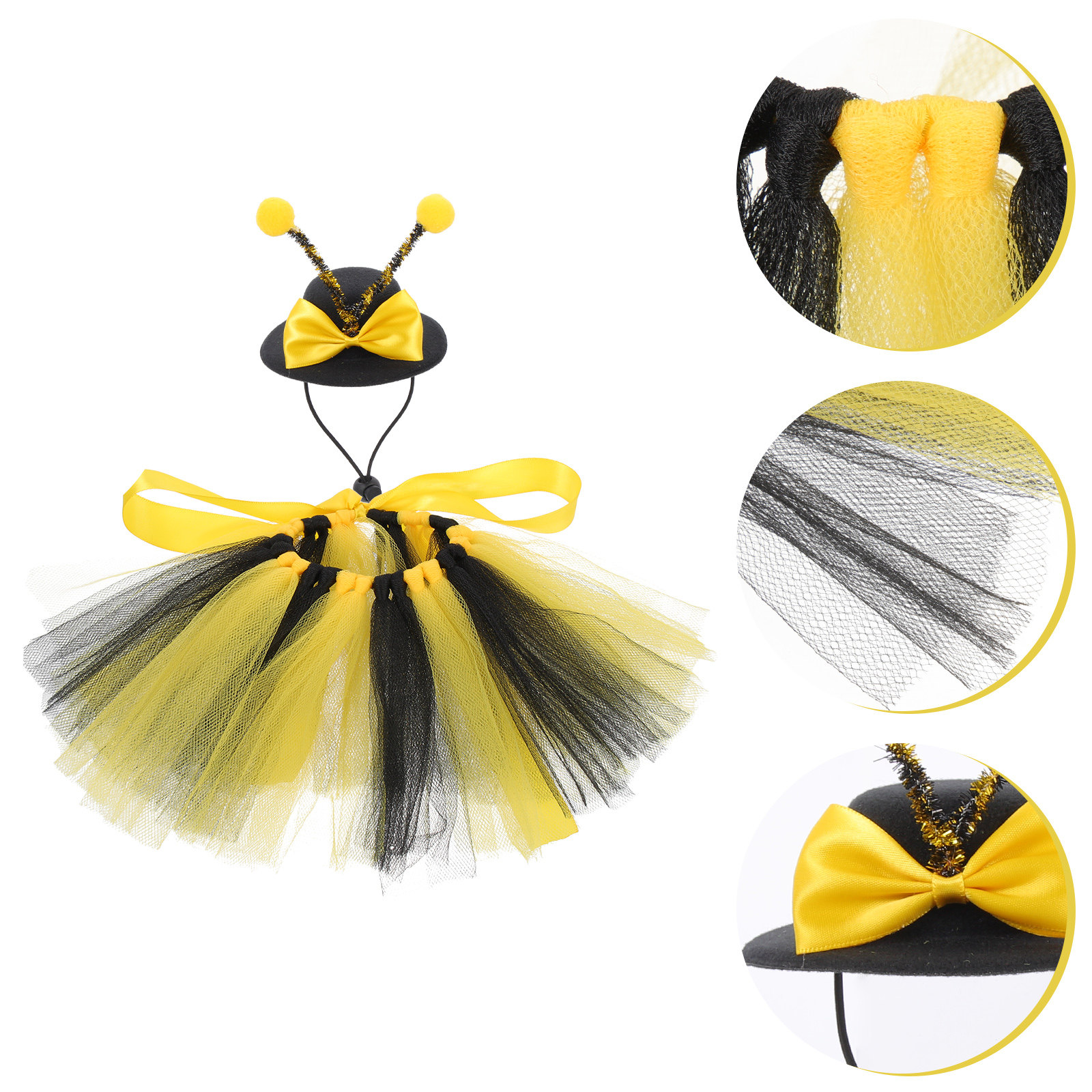 Summer Gauze Clothing - 1Set Adorable Bee Costume for Dogs