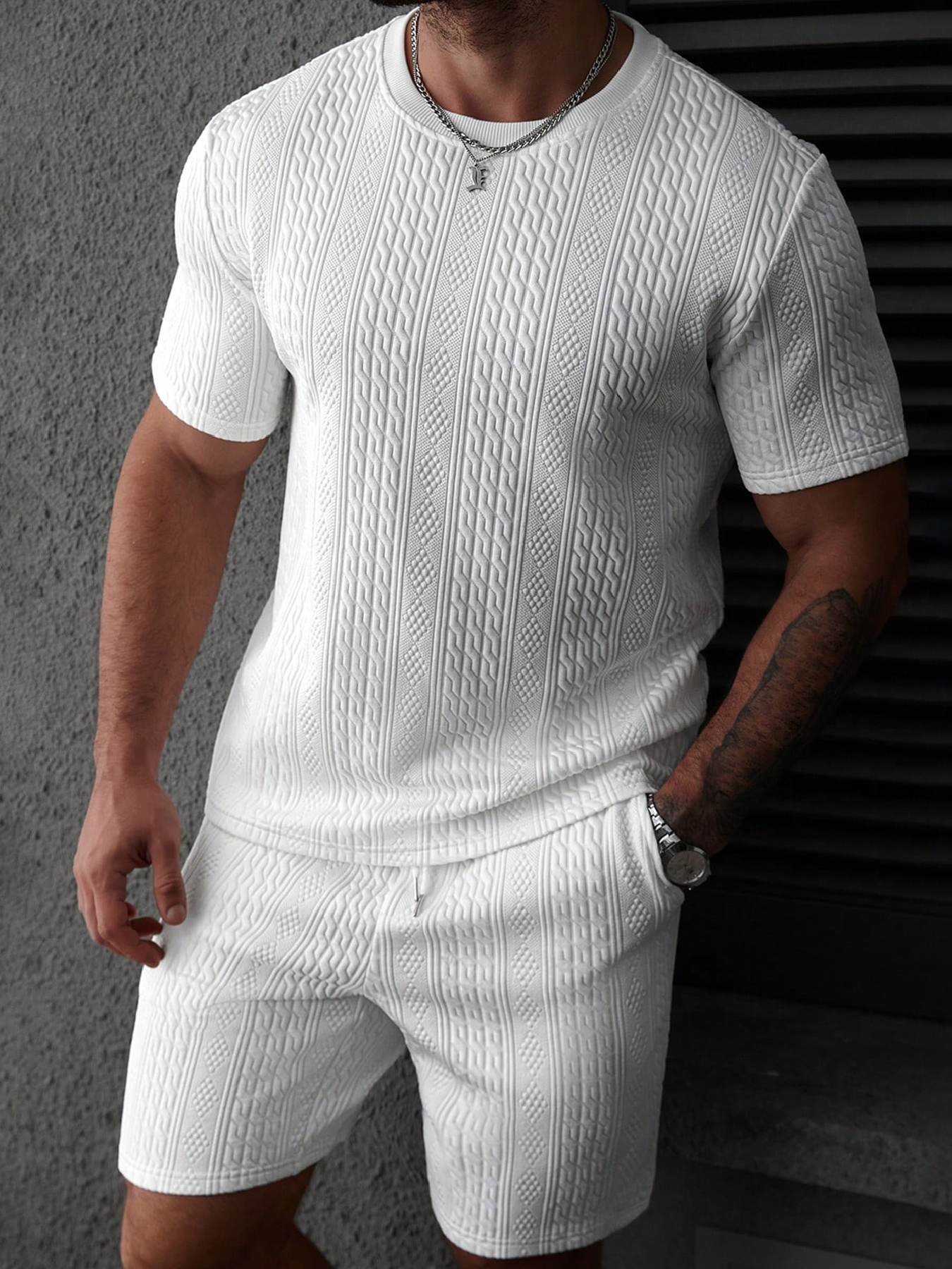 Summer Clothing Types - Casual men's polo shirt set, soft