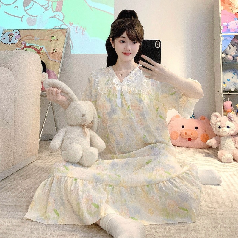 Summer Clothing Ladies - Plus Size Women's Cloud Cotton Nightgown