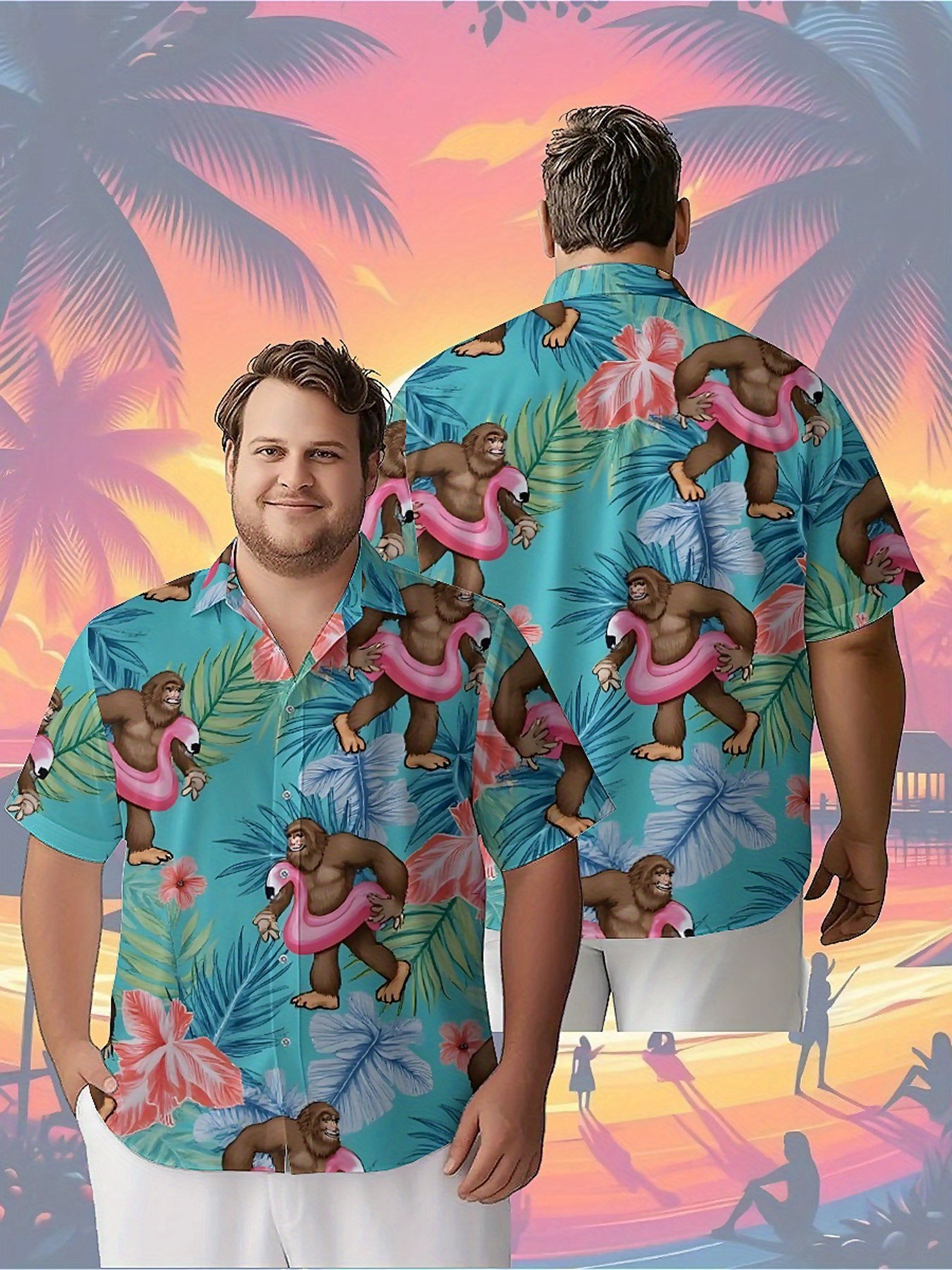Summer Clothing Plus Size - Men's Plus Size Hawaiian Shirts Tropical