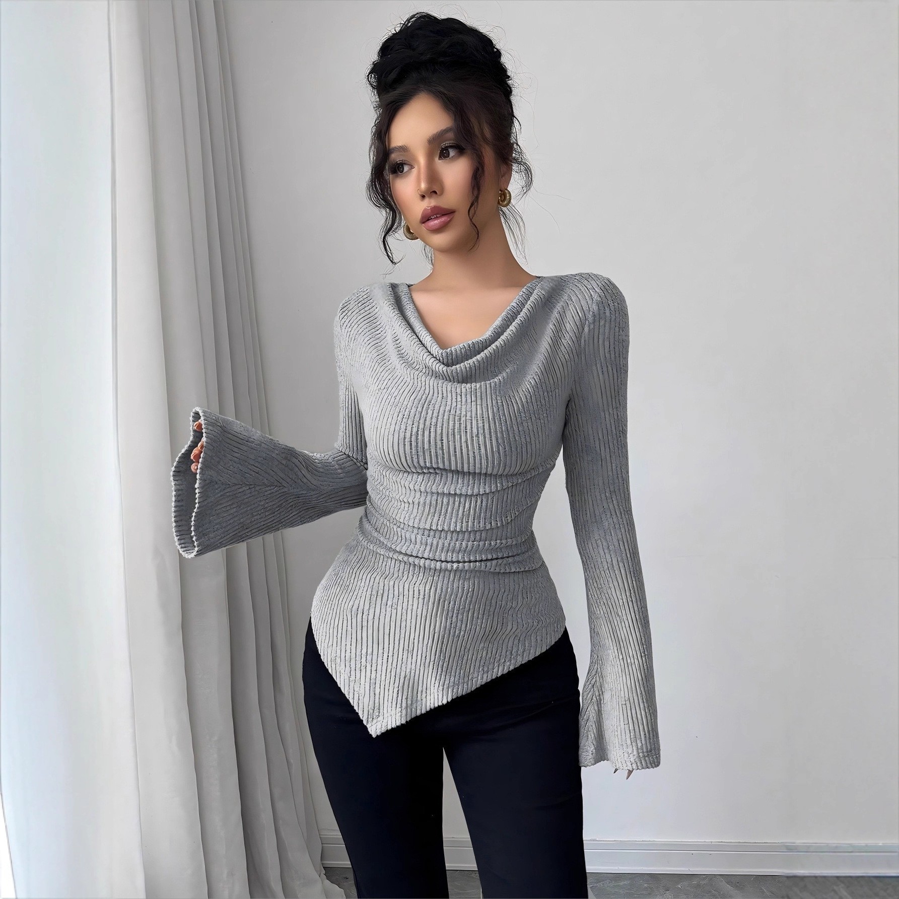 Women's Blouse Longsleeve Soli - огляд і ціна Off Shoulder Blouse