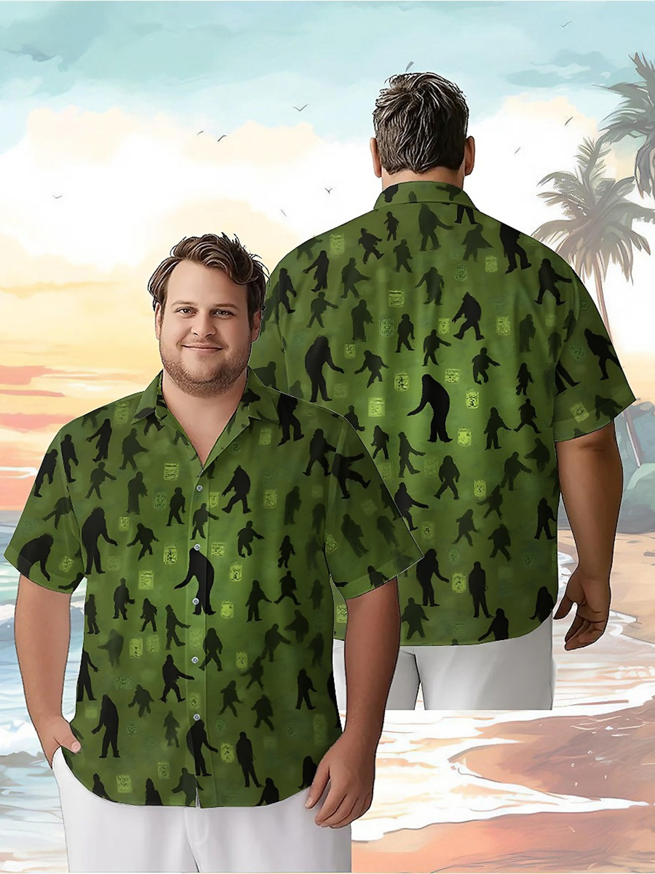 Men's Plus Size Hawaiian Shirt - огляд і ціна Summer Clothing Plus Size