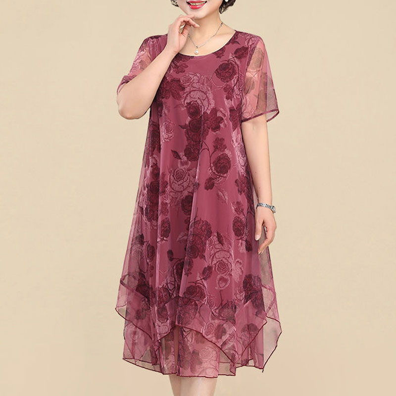 NEW O-Neck Short Sleeve Dresse - огляд і ціна Summer Gauze Clothing