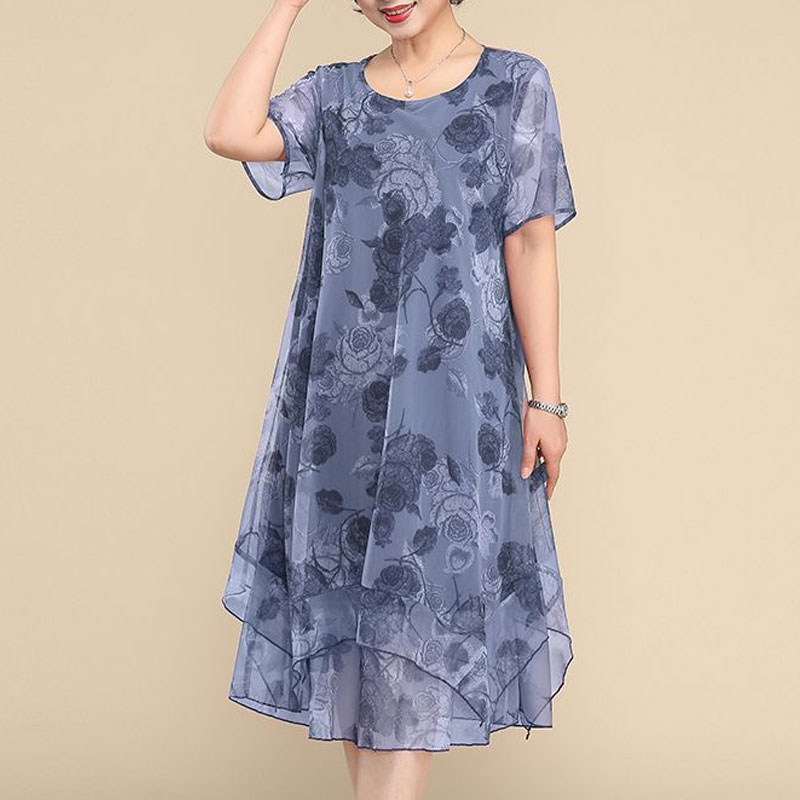 NEW O-Neck Short Sleeve Dresse - огляд і ціна Summer Gauze Clothing