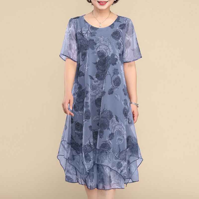 NEW O-Neck Short Sleeve Dresse - огляд і ціна Summer Gauze Clothing