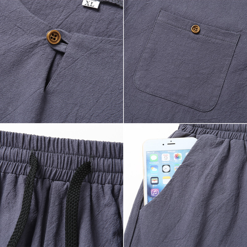 High-quality fashionable men's - огляд і ціна Summer Clothing Men Linen