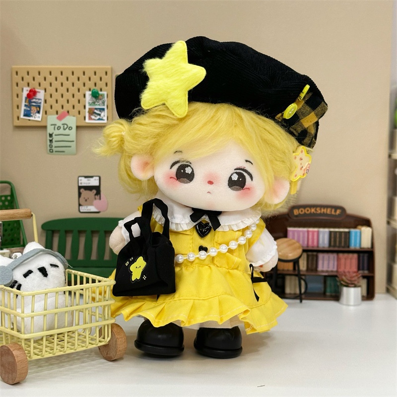 20cm Cotton Doll Clothes Summe - огляд і ціна Yellow Summer Clothing