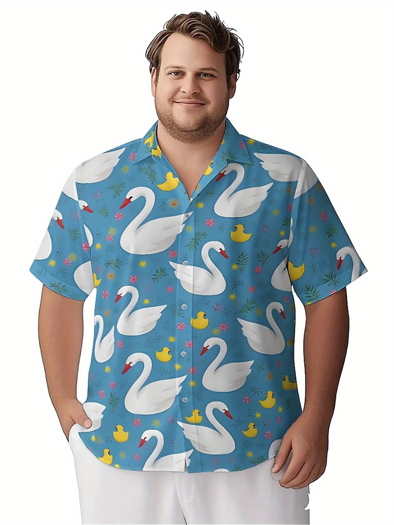 Men's Plus Size Hawaiian Shirt - огляд і ціна Summer Clothing Plus Size