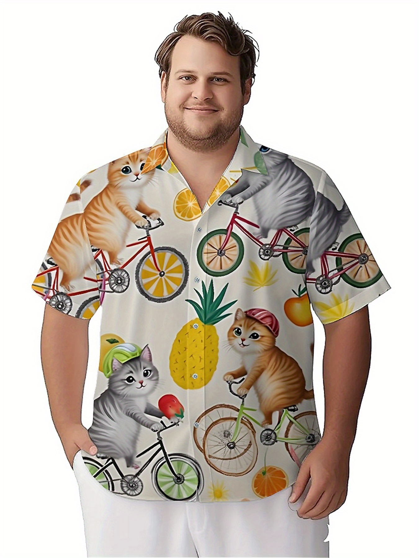 Men's Plus Size Hawaiian Shirt - огляд і ціна Summer Clothing Plus Size