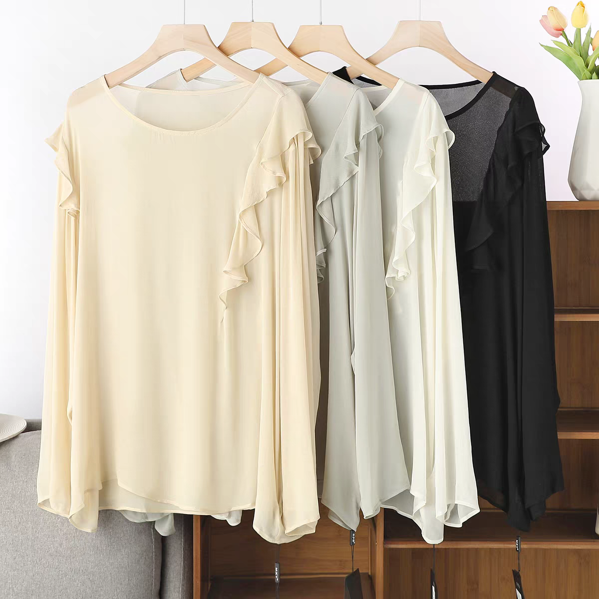 French Elegant Long Sleeve Ruf - огляд і ціна Summer Clothing Plus Size