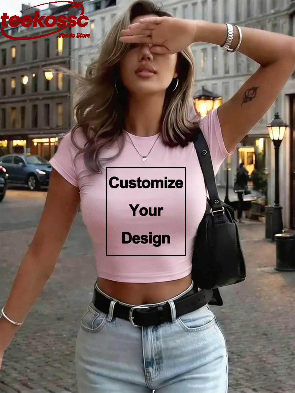 Custom Womens Cotton Crop Tops - огляд і ціна Summer Clothing Women Sale