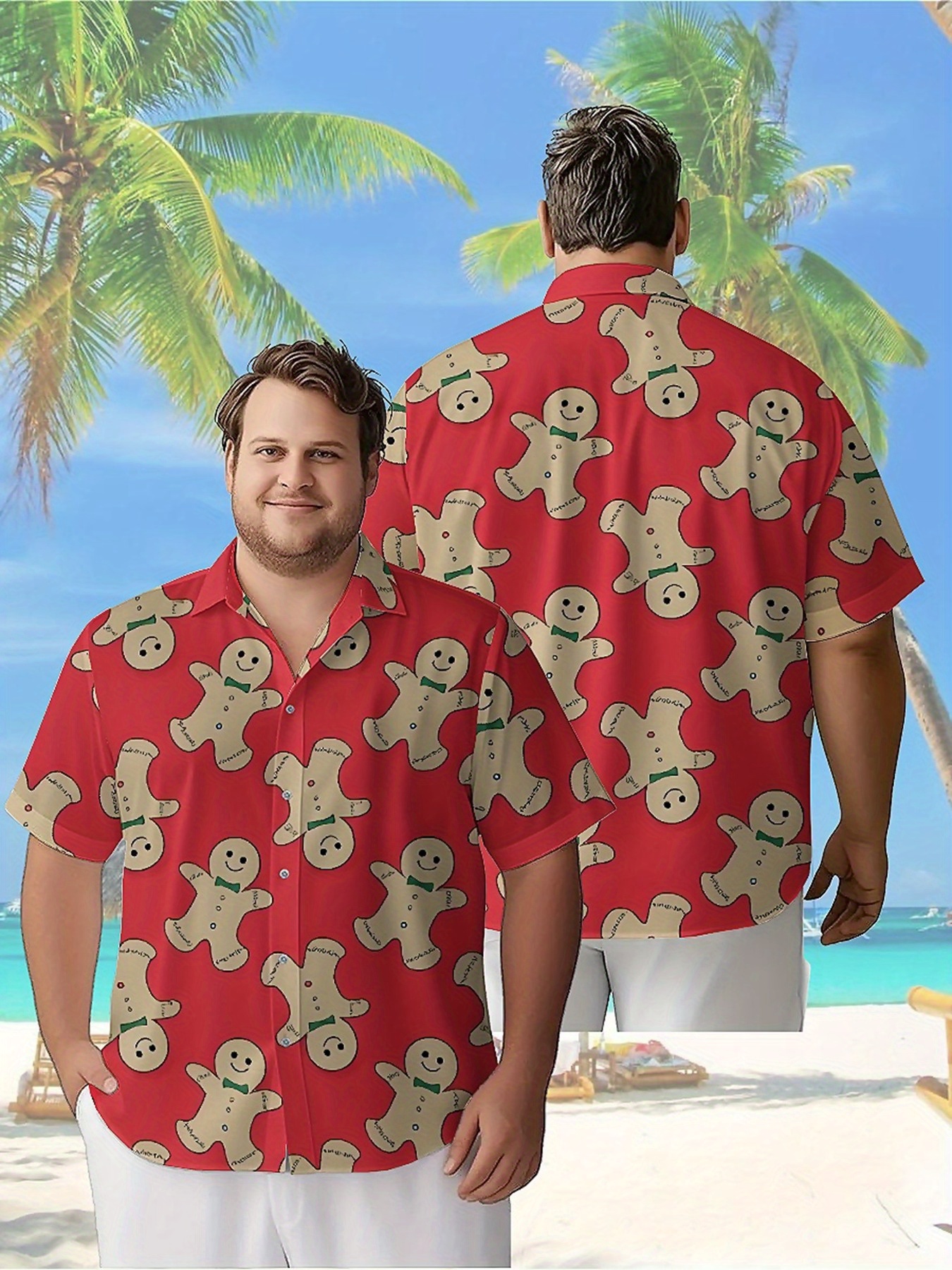 Men's Plus Size Hawaiian Shirt - огляд і ціна Summer Clothing Plus Size
