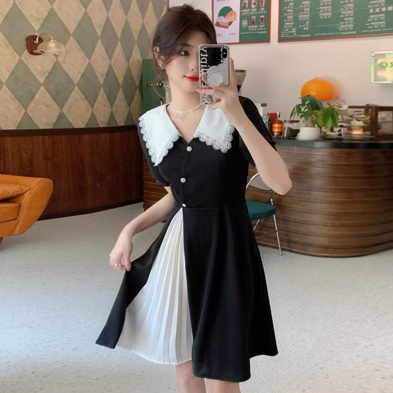 Black White Splicing Integrate - огляд і ціна Summer Clothing Cheap