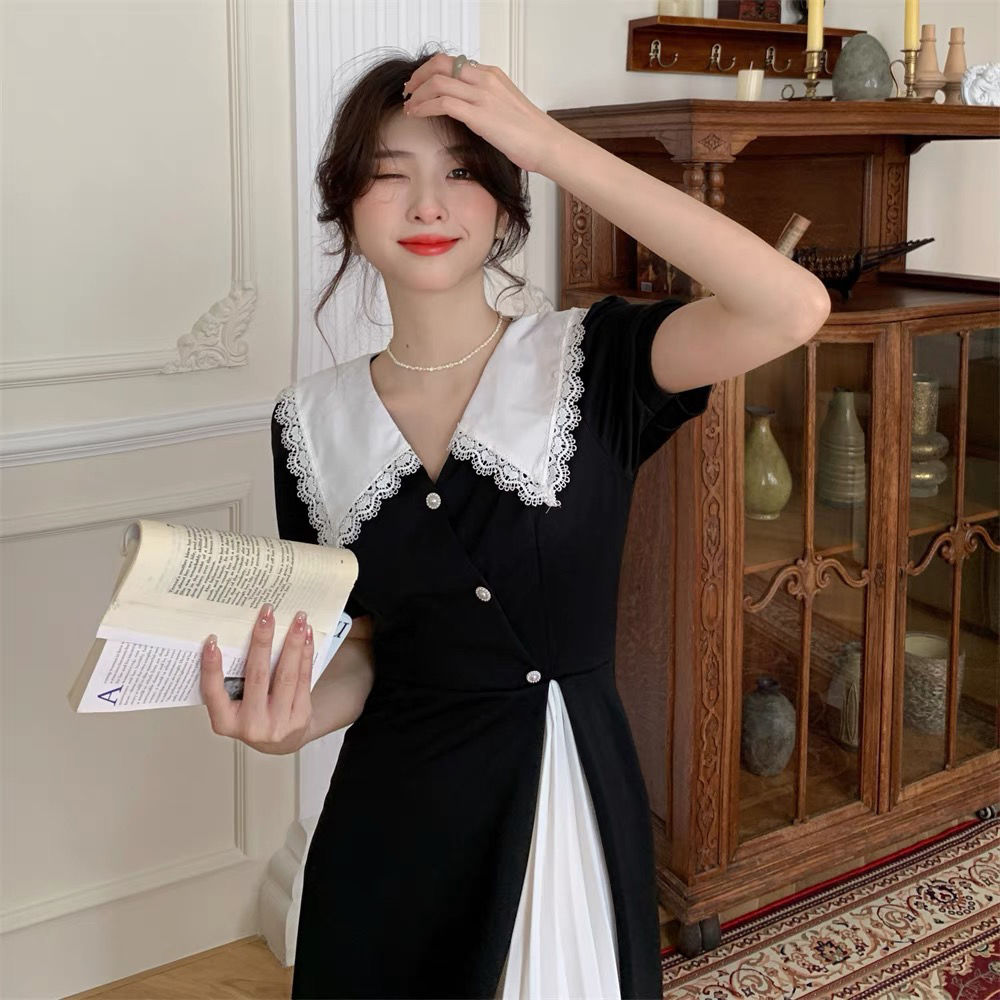Black White Splicing Integrate - огляд і ціна Summer Clothing Cheap