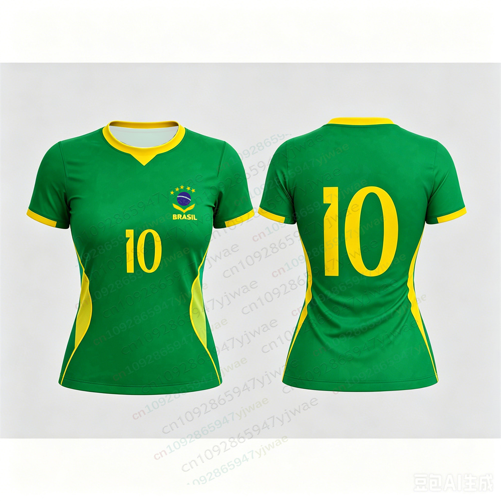 Brazil Yellow Football Shirt F - огляд і ціна Yellow Summer Clothing