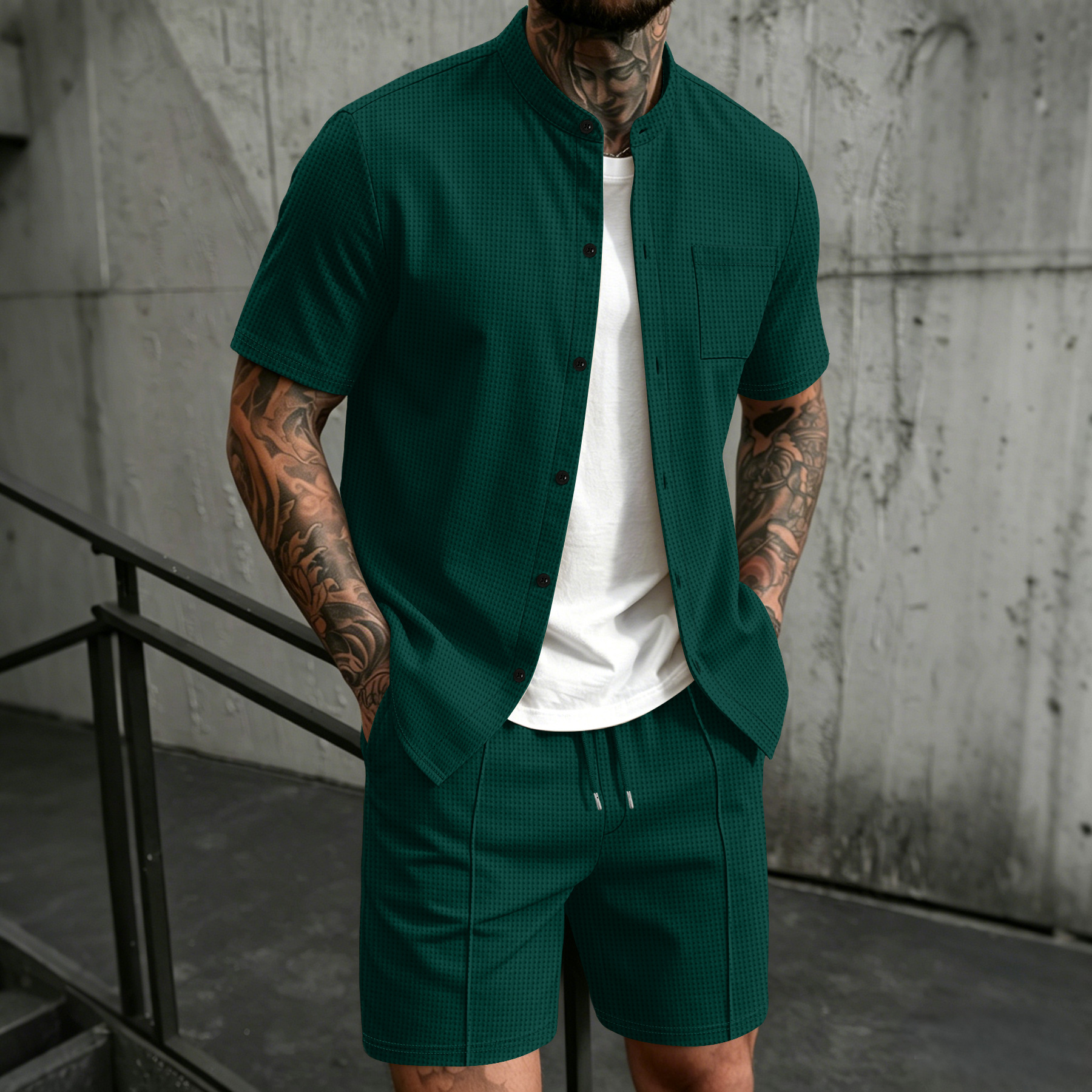 Men's new summer style waffle  - огляд і ціна Summer Clothing Haul