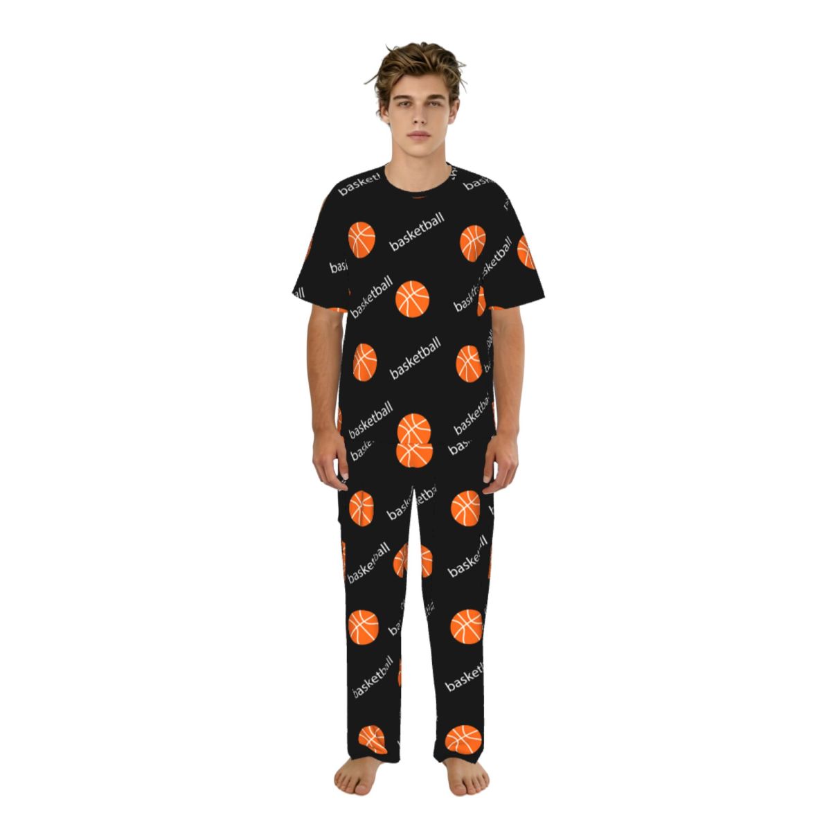 Men Pajamas Suit Short Sleeved - огляд і ціна Summer Clothing Words
