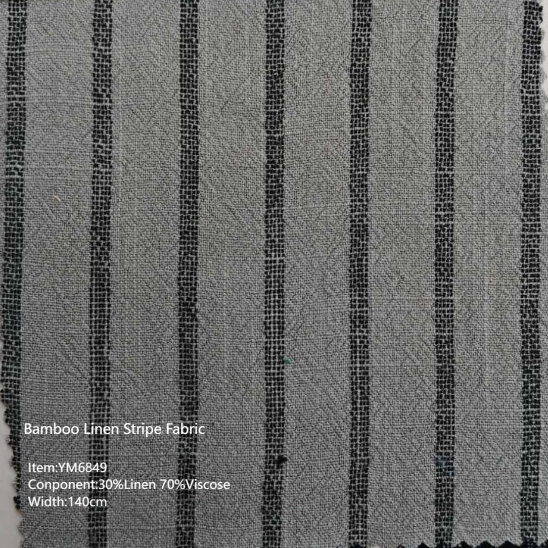 Stripes 30%Linen 70%Viscose Bl - огляд і ціна Summer Clothing Men Linen