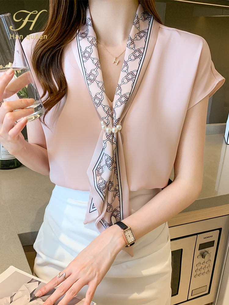 Lace-Up Tops Casual Korean OL  - огляд і ціна Summer Clothing H&M