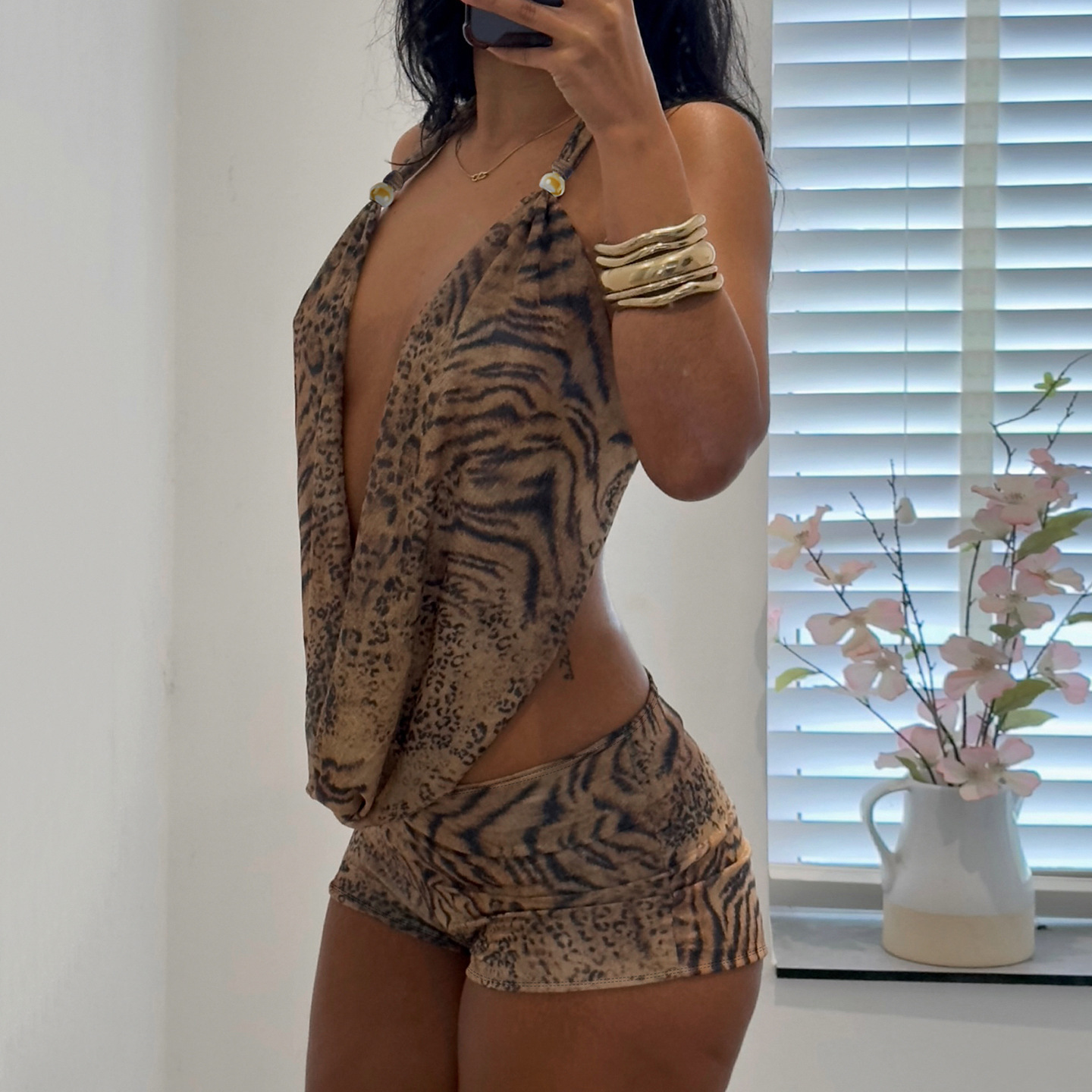 Woman's Leopard Print 2 Piece  - огляд і ціна Summer Clothing Women Sale