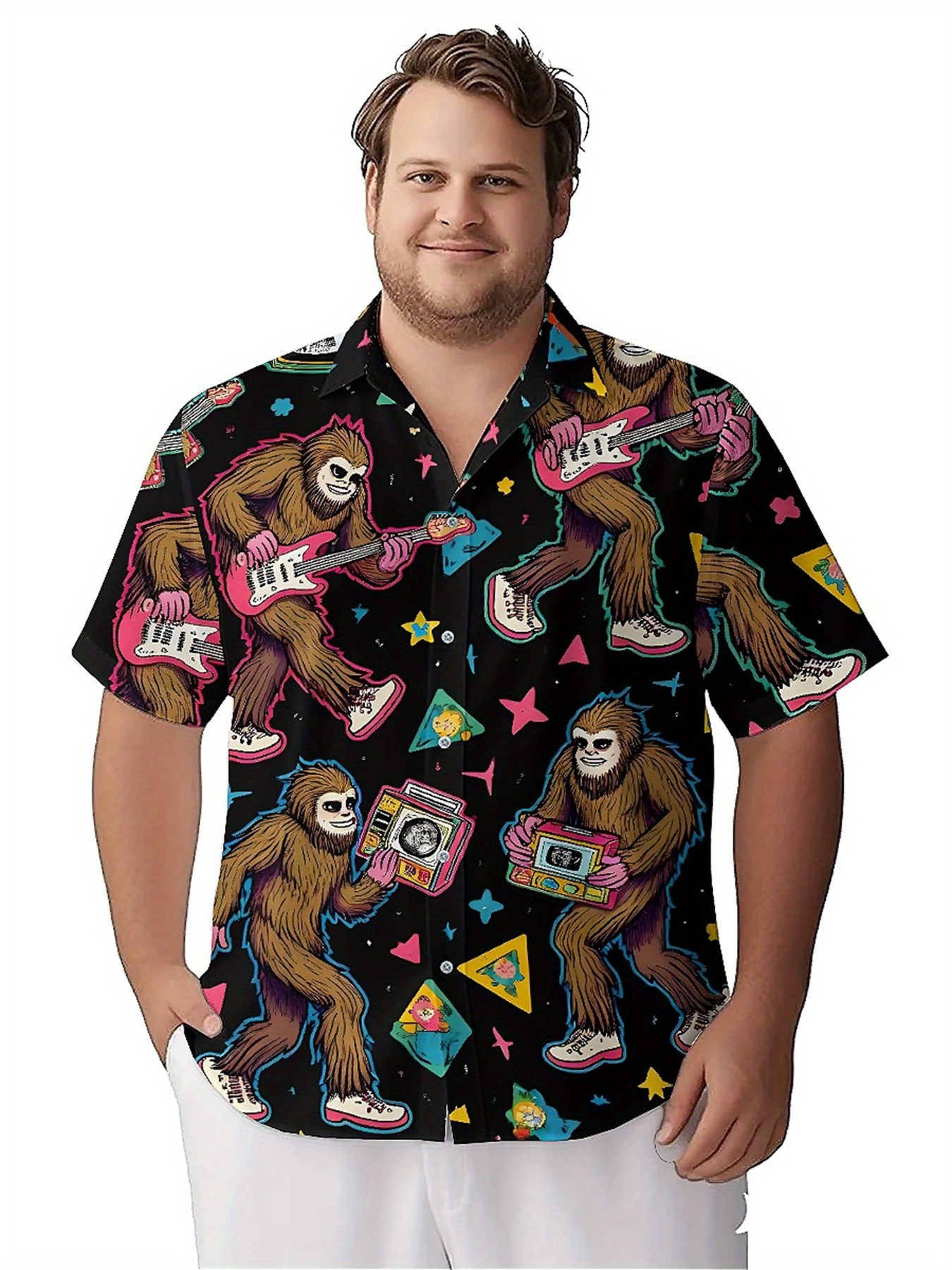 Men's Plus Size Hawaiian Shirt - огляд і ціна Summer Clothing Plus Size