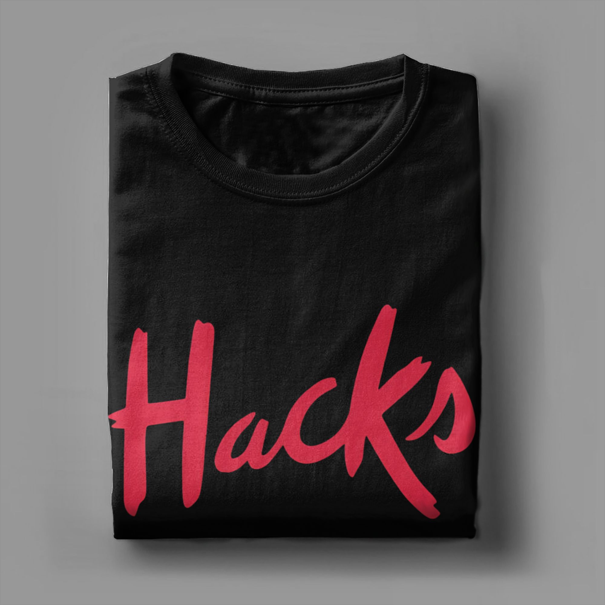 Hacks logo Cotton T Shirt For  - огляд і ціна Summer Clothing Hacks