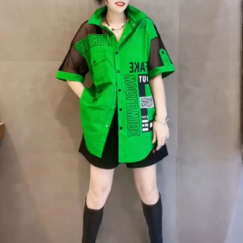 Casual Letter Printed Loose Bl - огляд і ціна Summer Gauze Clothing