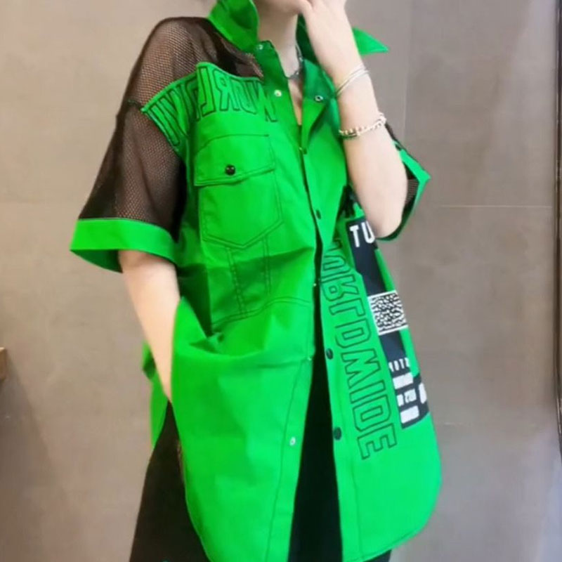 Casual Letter Printed Loose Bl - огляд і ціна Summer Gauze Clothing