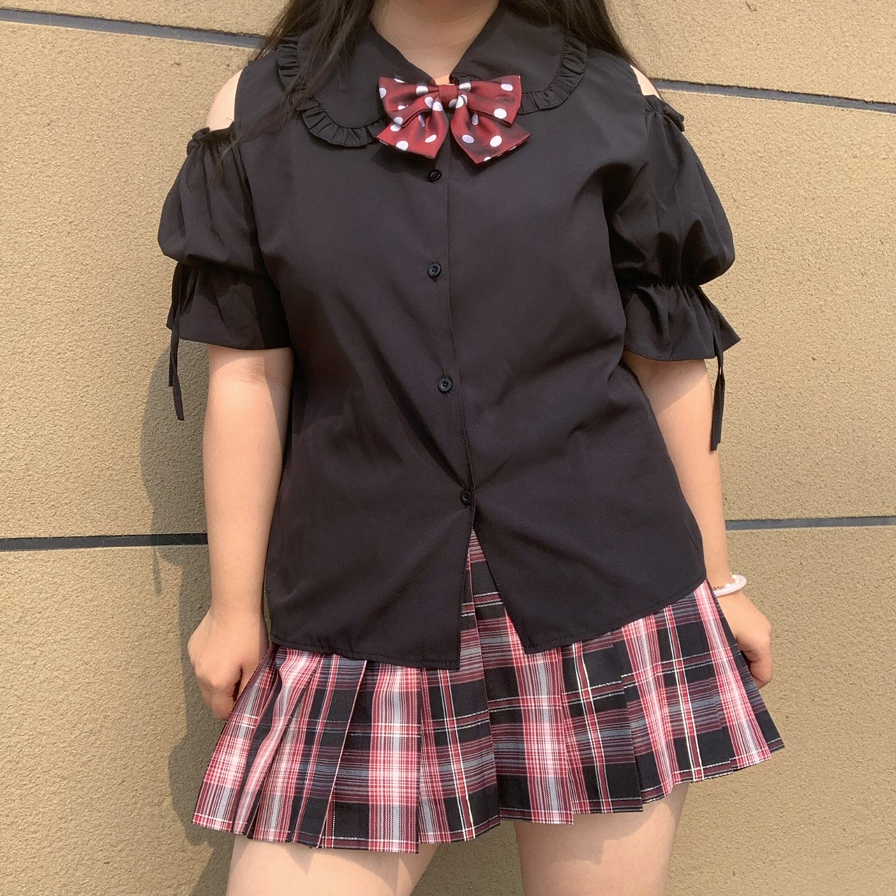 Large Size Jk Uniform Off-the- - огляд і ціна Off Shoulder Blouse