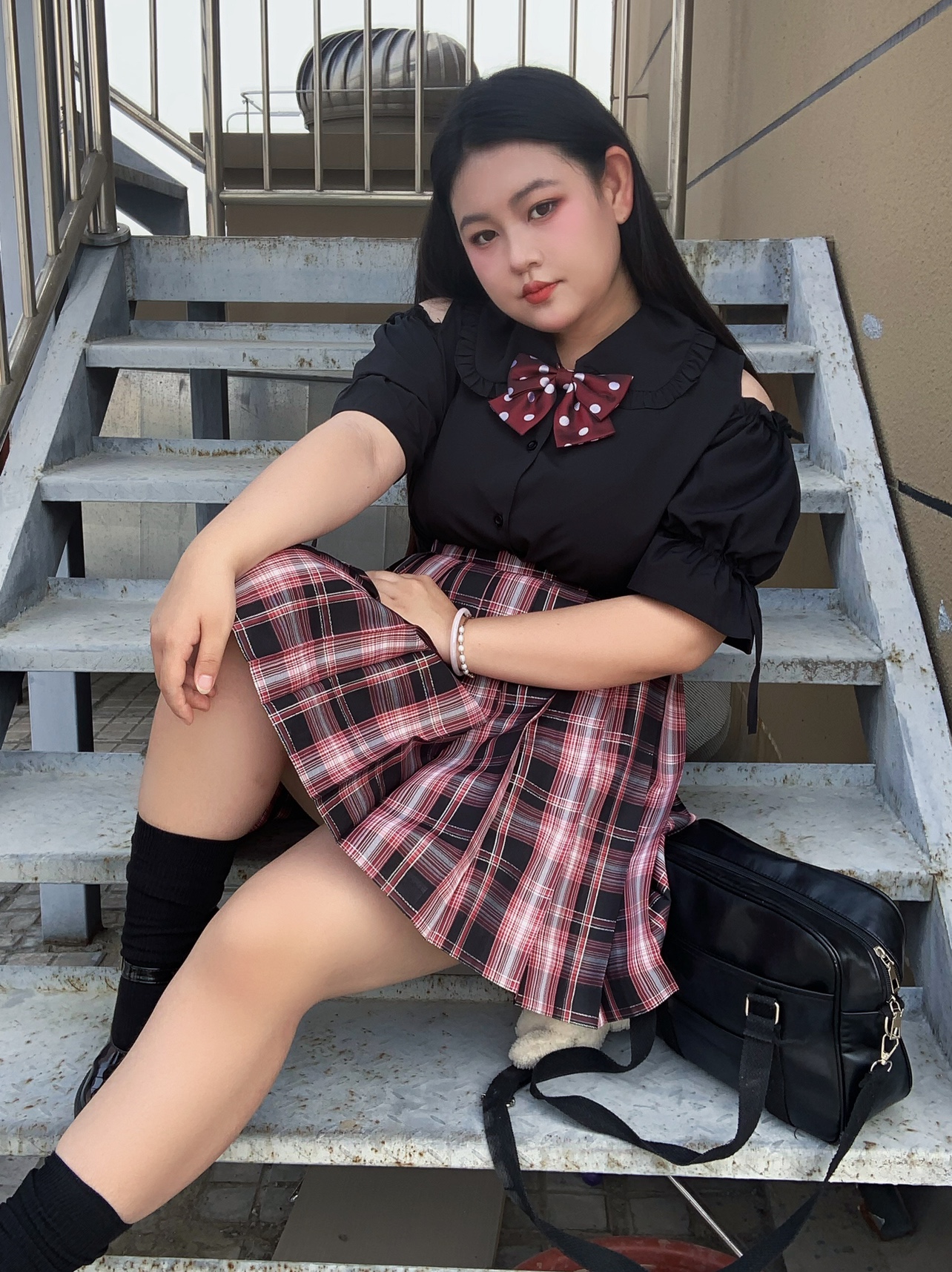 Large Size Jk Uniform Off-the- - огляд і ціна Off Shoulder Blouse