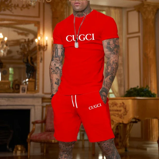 Summer T-shirt, shorts men's c - огляд і ціна Summer Clothing Essentials Men