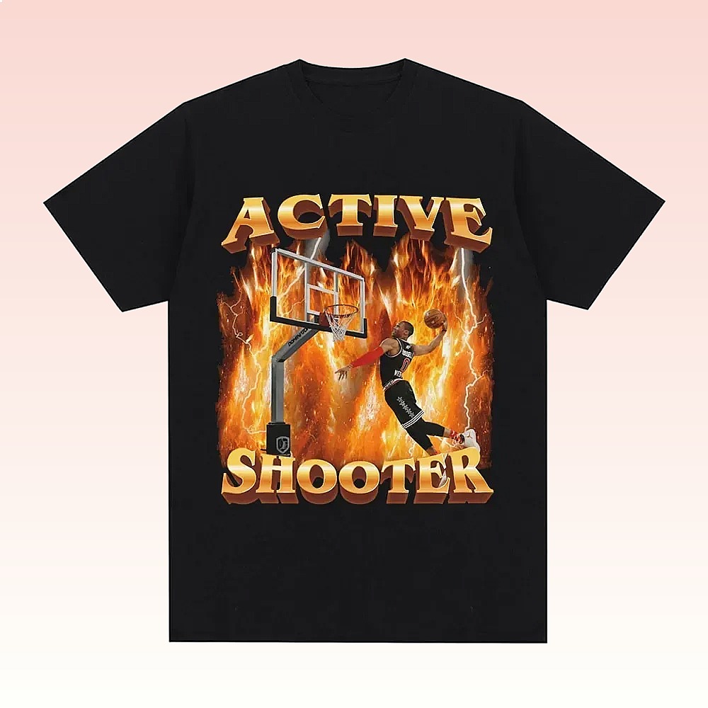 Active Shooter Funny Meme Grap - огляд і ціна Summer Clothing Cheap