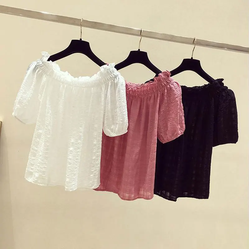 Rose Red casual slash neck puf - огляд і ціна Summer Rose Clothing