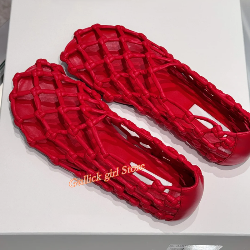 French Woven Mesh Hollow flat  - огляд і ціна Summer Clothing Ladies