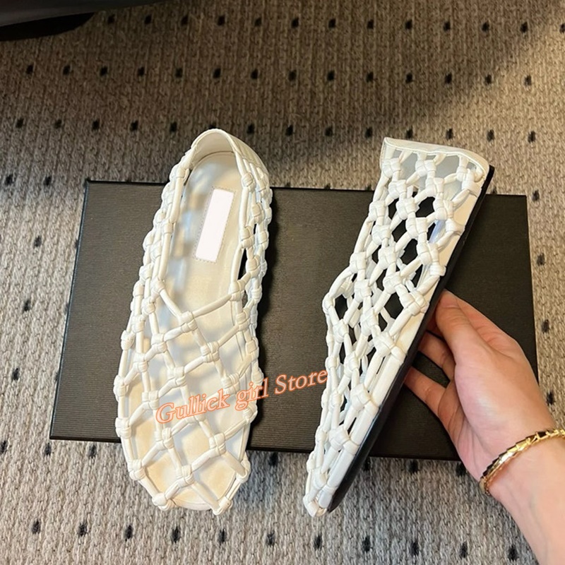 French Woven Mesh Hollow flat  - огляд і ціна Summer Clothing Ladies