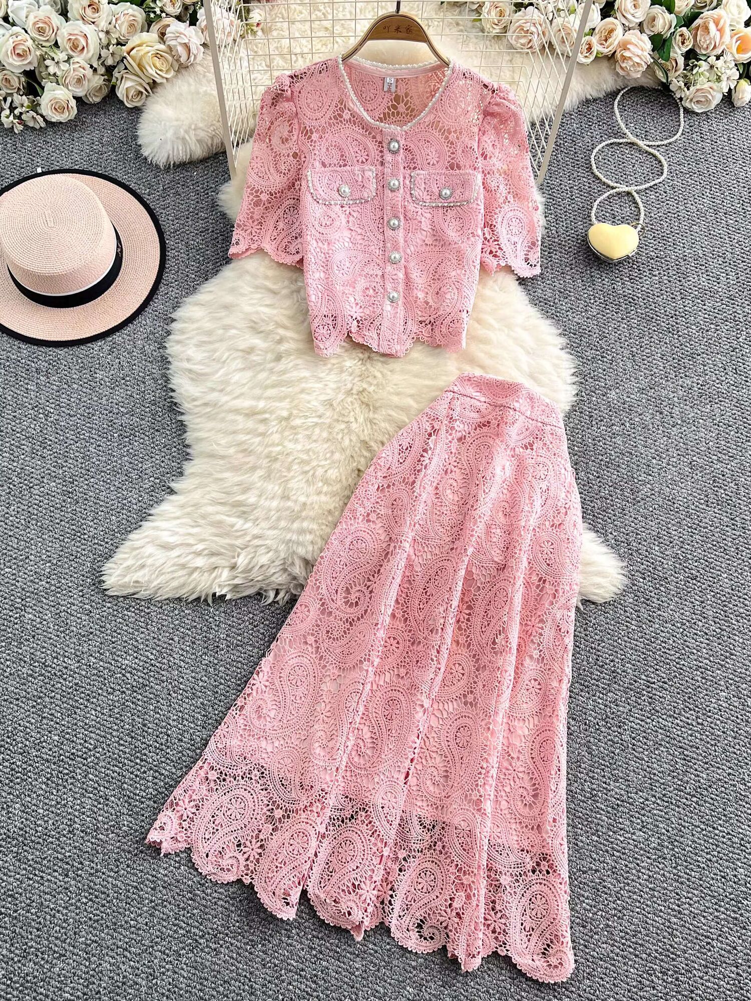 Elegant Pearl Long Dress Suits - огляд і ціна Summer Clothing Women Sale