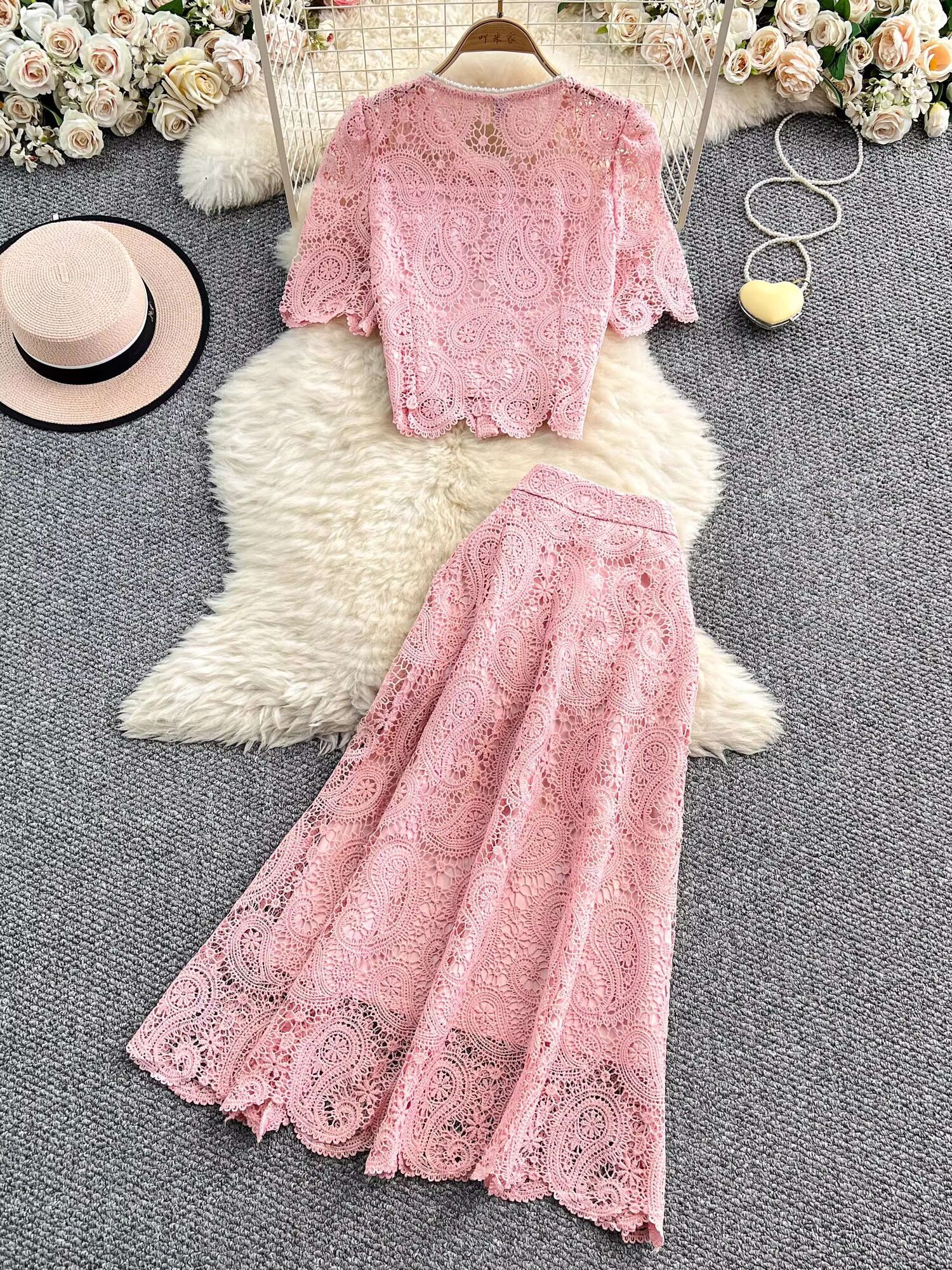 Elegant Pearl Long Dress Suits - огляд і ціна Summer Clothing Women Sale