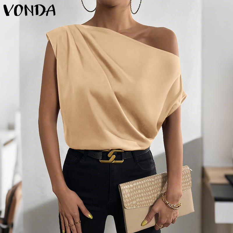 Plus Size 5XL VONDA Women Blou - огляд і ціна Off Shoulder Blouse