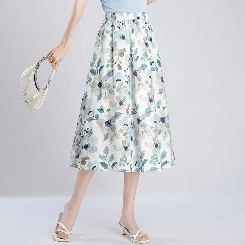 Midi Skirts for Women Floral A - огляд і ціна Summer Clothing Cheap