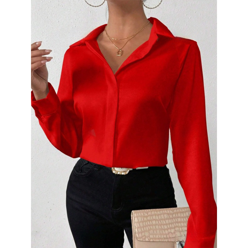 Women's Long Sleeve Silk-like  - огляд і ціна Quality Summer Clothing For Women