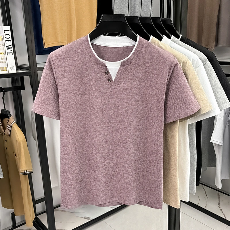 Men's Minimalist Henley Neck T - огляд і ціна Summer Clothing Types