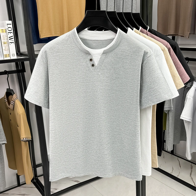 Men's Minimalist Henley Neck T - огляд і ціна Summer Clothing Types
