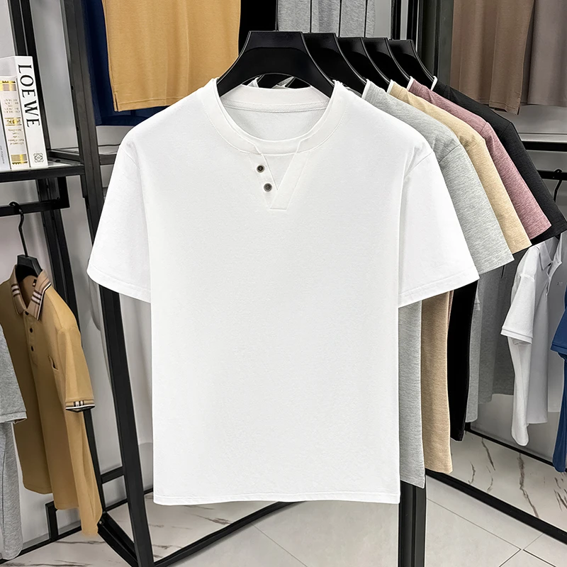 Men's Minimalist Henley Neck T - огляд і ціна Summer Clothing Types