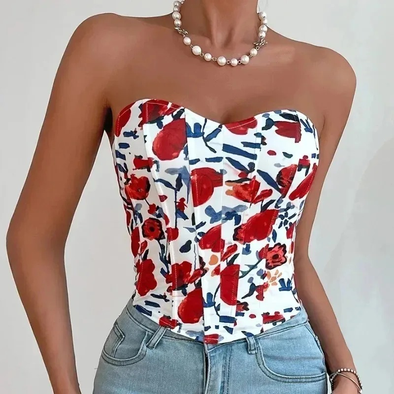 Summer Y2K Red Rose Sleeveless - огляд і ціна Summer Rose Clothing