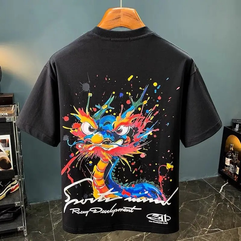 100℅ Cotton T Shirt for Men Wh - огляд і ціна Summer Clothing Cheap
