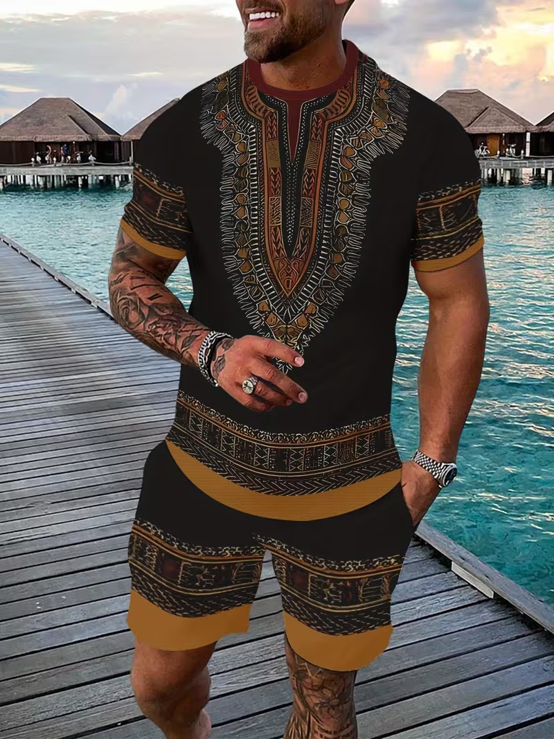 New Men's Suits African Dashik - огляд і ціна Summer Clothing Haul