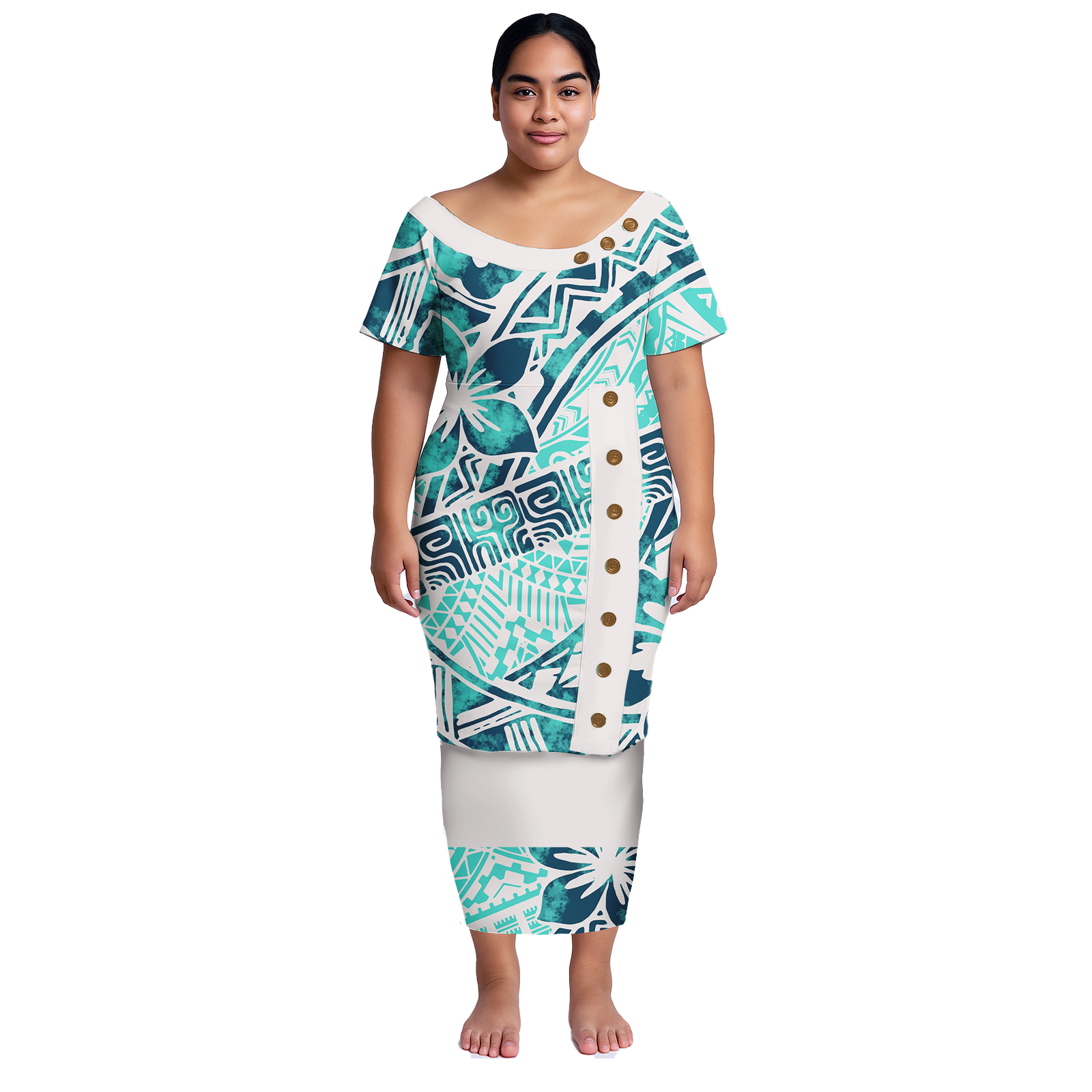 Plus Size Women Dresses Samoan - огляд і ціна Summer Clothing Plus Size