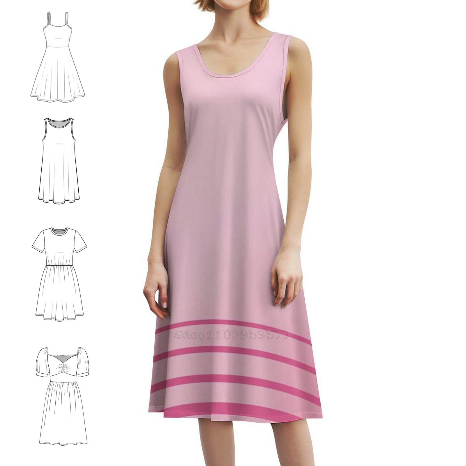 Rose Dress Women's Elegant Par - огляд і ціна Summer Rose Clothing