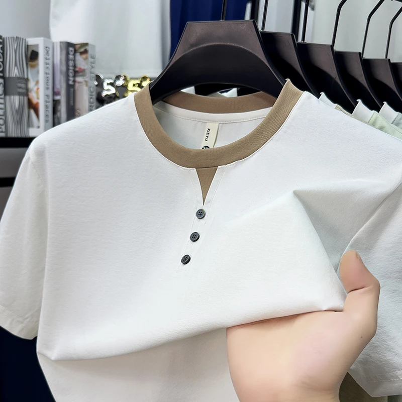 Mens Short Sleeve Henley Neck  - огляд і ціна Summer Clothing Types
